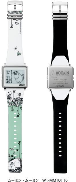 New EPSON Smart Canvas WOW matrix EPD Digital Watch ”MOOMIN